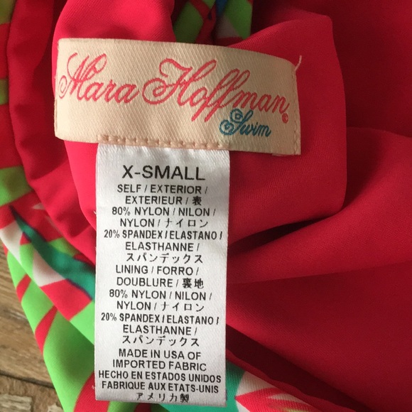 Mara Hoffman Geometric Print Neon One Piece Suit - Picture 5 of 8